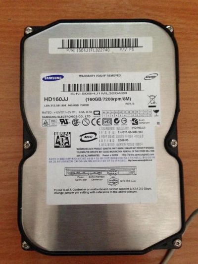 Лот: 3629476. Фото: 1. Жесткий диск \ Hard disc Samsung... Жёсткие диски (HDD)