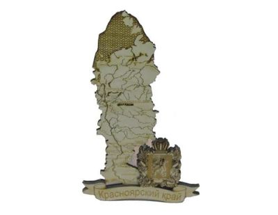 Лот: 10549399. Фото: 1. Карта Красноярского края. Магниты сувенирные