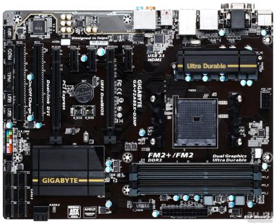 Лот: 18196497. Фото: 1. Gigabyte F2A88X-D3HP 5 PCI Express... Материнские платы
