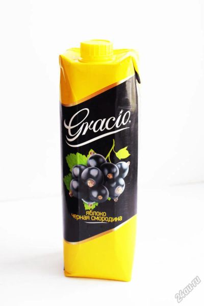 Лот: 5564496. Фото: 1. Сок Gracio "Яблоко-Черная смородина... Диетическое питание