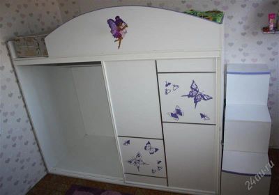 Лот: 2455774. Фото: 1. Кровать - шкаф. Детские кровати и кроватки