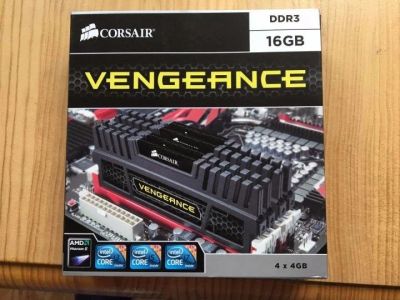 Лот: 10794057. Фото: 1. Corsair Venegance 4x4GB PC3-12800... Оперативная память