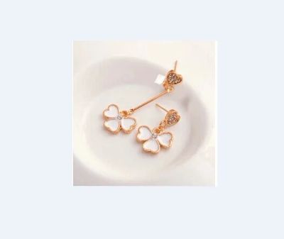 Лот: 5276563. Фото: 1. Серьги "Белый клевер". Серьги, каффы