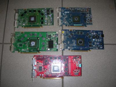 Лот: 8918930. Фото: 1. 5 неисправных видеокарт PCI-E. Другое (комплектующие)