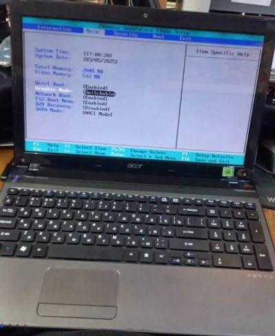 Лот: 24397919. Фото: 1. Ноутбук 15.6" Acer aspire 5560... Материнские платы