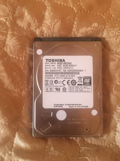 Лот: 11732484. Фото: 1. HDD 500gb 2,5” Toshiba Mq01ABD050. Жёсткие диски (HDD)
