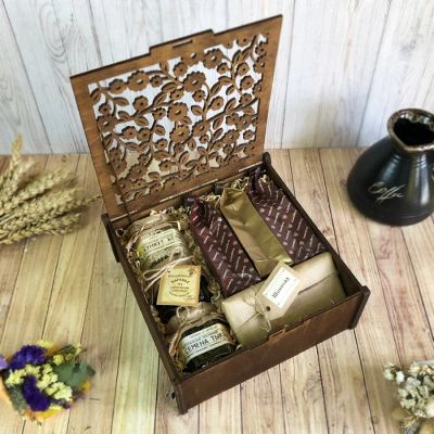Лот: 16276424. Фото: 1. «Шкатулка с кофе» подарочный набор... Сувенирные наборы
