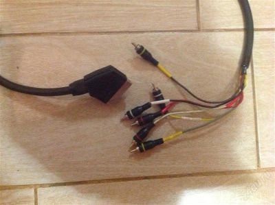 Лот: 2506753. Фото: 1. кабель scart >>> 6 rca тюльпанов... Шнуры, кабели, разъёмы