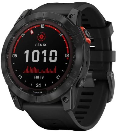 Лот: 21578873. Фото: 1. Часы Garmin Fenix 7X Solar Gray... Смарт-часы, фитнес-браслеты, аксессуары