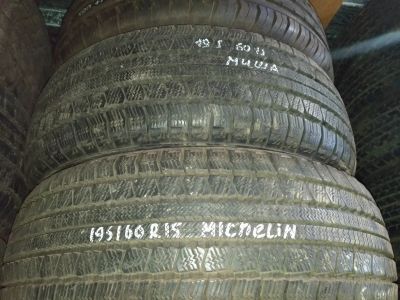 Лот: 13248733. Фото: 1. 195/60 R15 Michelin б/у пара 195... Шины