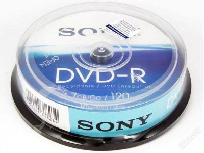 Лот: 2517298. Фото: 1. DVD-R Sony 16х, 10 шт. в банке... CD, DVD, BluRay
