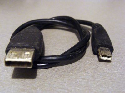 Лот: 16021878. Фото: 1. Кабель USB-miniUSB 45 см. Шлейфы, кабели, переходники