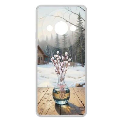 Лот: 25134770. Фото: 1. Чехол Krutoff Clear Case "Верба... Чехлы, бамперы