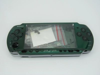 Лот: 4143287. Фото: 1. Корпус для PSP 3000 зеленый. Другое (игровые приставки, консоли, видеоигры)