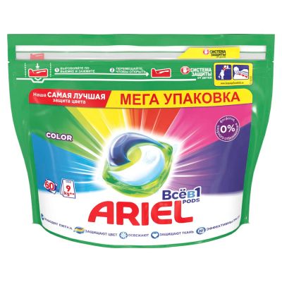 Лот: 24554708. Фото: 1. Капсулы для стирки Ariel Color... Бытовая химия