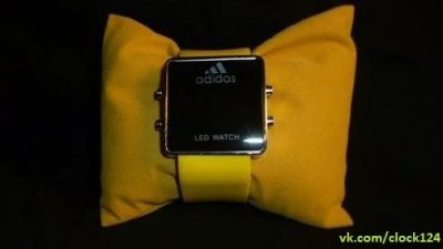 Лот: 3276730. Фото: 1. LED часы Adidas желыте. Другие наручные часы