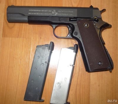 Лот: 8655602. Фото: 1. Пистолет Colt 1911+ два магазина... Пейнтбол, страйкбол