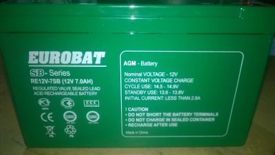 Лот: 12677203. Фото: 1. Аккумулятор 12V 7Ah. ИБП, аккумуляторы для ИБП