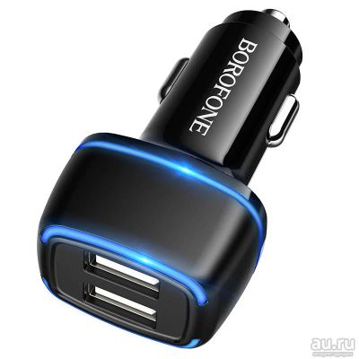 Лот: 18097822. Фото: 1. АЗУ 2 USB Borofone BZ14 5V-2.4A... Зарядные устройства, блоки питания, адаптеры сетевые для смартфонов