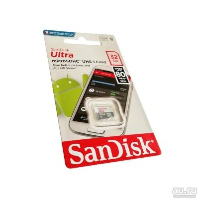 Лот: 13706102. Фото: 1. карта памяти micro SDHC 32GB SanDisk... Карты памяти