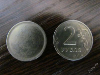 Лот: 1830598. Фото: 1. Заготовка под 2 рубля медно-никель. Россия после 1991 года