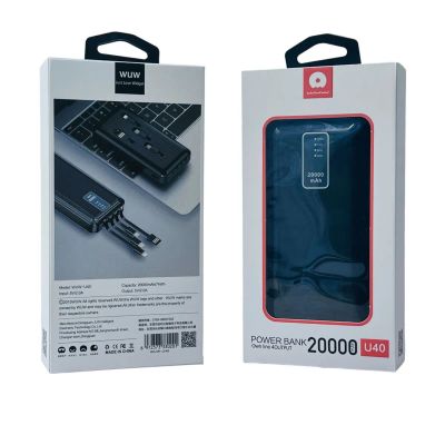 Лот: 22144050. Фото: 1. POWER BANK WUW U-40 20000mAh... Внешние, портативные аккумуляторы для смартфонов (Power bank)