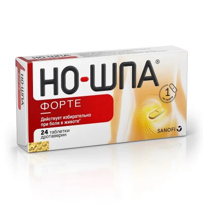 Лот: 24375878. Фото: 1. Но-шпа форте таблетки 80 мг 10... Лекарства