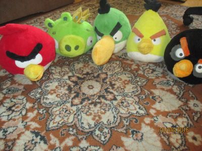 Лот: 8158243. Фото: 1. птицы angry birds 5 штук 250 руб... Мягкие