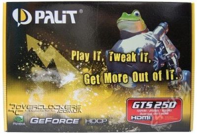 Лот: 180089. Фото: 1. Palit GeForce GTS250 512Mb CUDA... Видеокарты