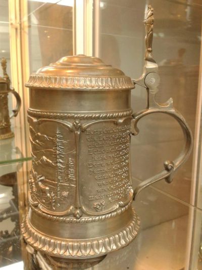 Лот: 7584793. Фото: 1. Кружка пивная Zinn Германия №12. Кружки, стаканы, бокалы