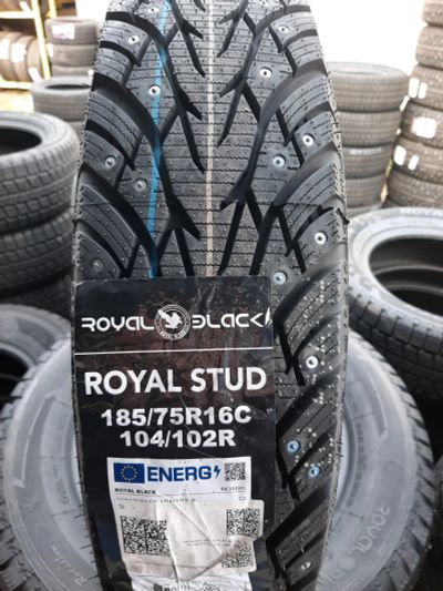 Лот: 24424152. Фото: 1. 185/75 R16C 104R Royal Black Stud. Шины