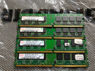 Лот: 11681849. Фото: 1. DDR2 1Gb 4 штуки (комплект 4Гб... Оперативная память