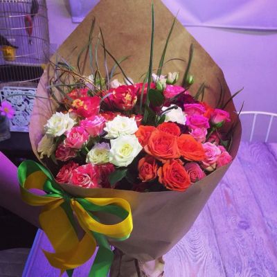 Лот: 8241191. Фото: 1. Сборный букет. Цветы на Щорса... Свежие цветы