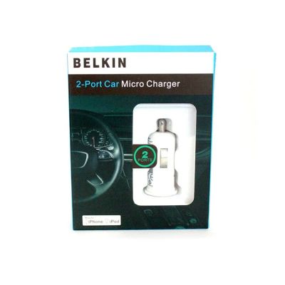 Лот: 10162579. Фото: 1. Адаптер автомобильный Belkin 2USB... Зарядные устройства, блоки питания, адаптеры сетевые для смартфонов