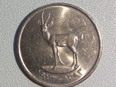 Лот: 14569123. Фото: 1. Монета ОАЭ 25 филсов (экзотика... Азия