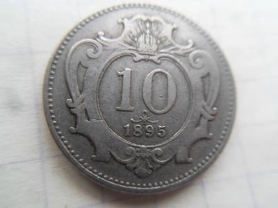 Лот: 23232631. Фото: 1. Австрия 10 геллеров 1895. Германия и Австрия