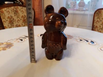 Лот: 11281544. Фото: 1. Статуэтка. Мишка олимпийский... Фарфор, керамика