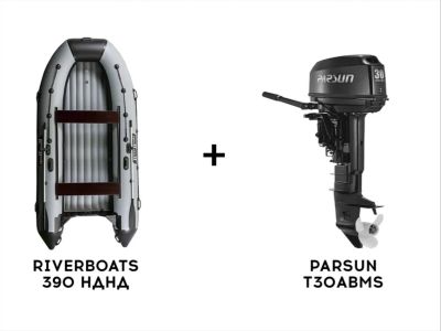 Лот: 25656169. Фото: 1. Лодка ПВХ RIVERBOATS 390 НДНД... Лодки и катера