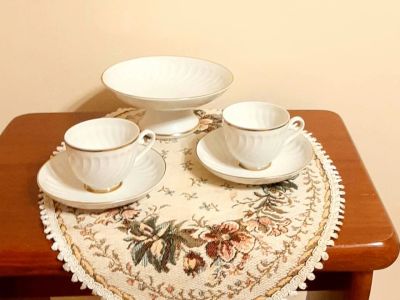 Лот: 15256623. Фото: 1. Кофейный сервиз на 2 персоны конфетница... Сервизы, наборы посуды