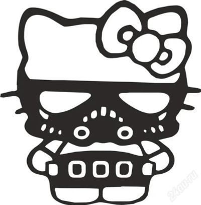 Лот: 1096250. Фото: 1. наклейка hello kitty plus. Детали тюнинга