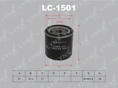 Лот: 13357068. Фото: 1. Lynx LC-1501 Масляный фильтр. Расходные материалы