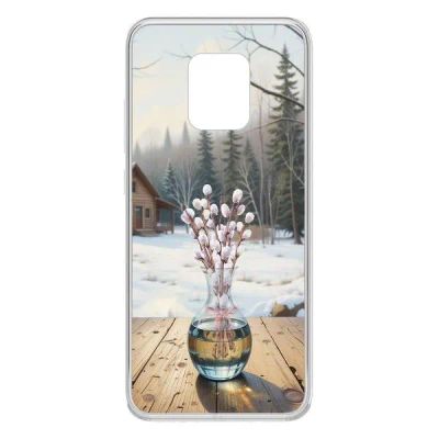 Лот: 25134793. Фото: 1. Чехол Krutoff Clear Case "Верба... Чехлы, бамперы