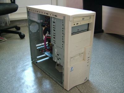 Лот: 2995405. Фото: 1. Корпус (нет стенки) + CD-ROM+FDD. Корпуса, блоки питания