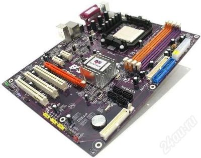 Лот: 333590. Фото: 1. Elitgroup Nforce 5n-a ver 5.0... Материнские платы