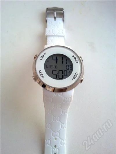 Лот: 678877. Фото: 1. Часы электронные под Gucci белые... Красноярск