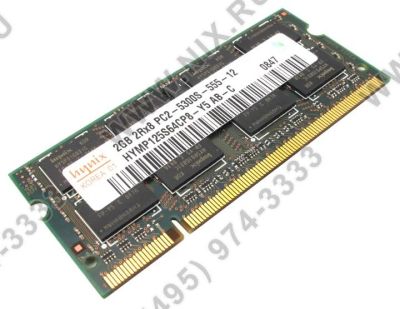 Лот: 3453190. Фото: 1. HYNIX DDR-II SO-DIMM 2Gb PC2-5300... Оперативная память