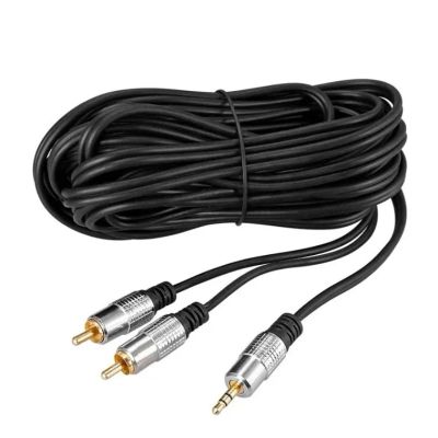 Лот: 25848500. Фото: 1. Кабель AUX - 2 RCA (тюльпан... Дата-кабели, переходники