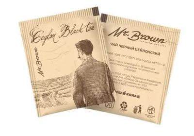 Лот: 20681589. Фото: 1. Mr.Brown - чПакетированный черный... Чай, кофе, какао