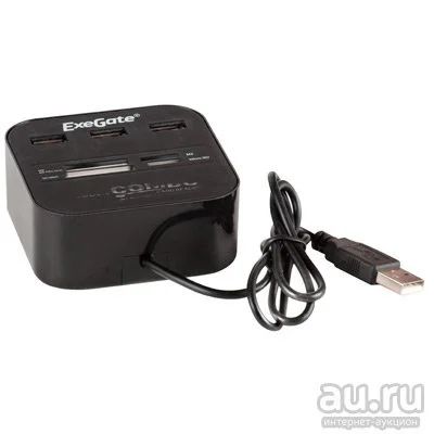 Лот: 13634873. Фото: 1. usb hub+card reader uh-103. Другое (носители информации)