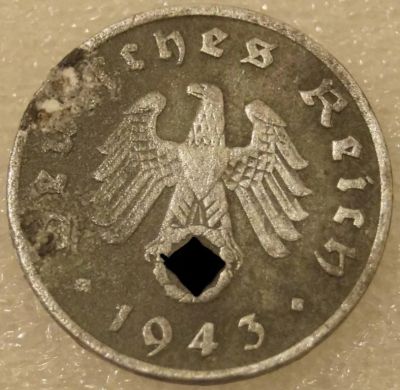 Лот: 7952853. Фото: 1. 1 пфенниг 1943 G Германия. Германия и Австрия